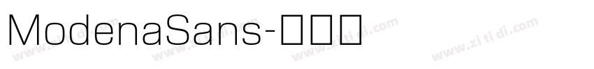 ModenaSans字体转换