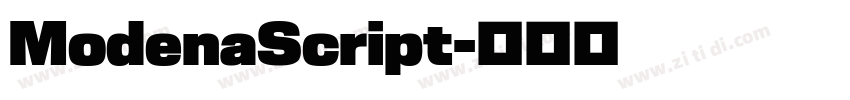 ModenaScript字体转换