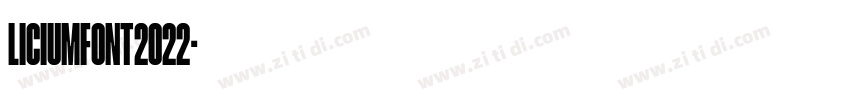 liciumfont2022字体转换