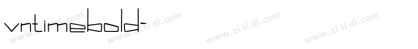 vntimebold字体转换