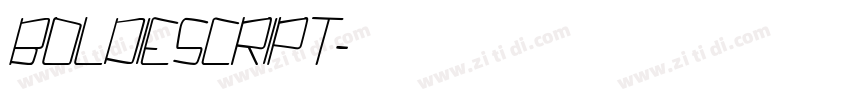 BOLDIESCRIPT字体转换