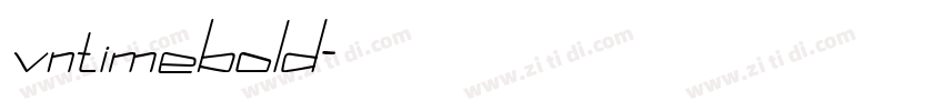 vntimebold字体转换