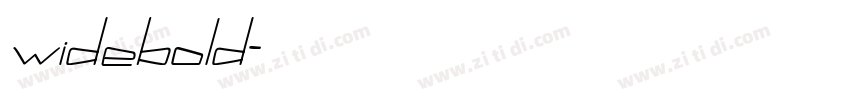 widebold字体转换