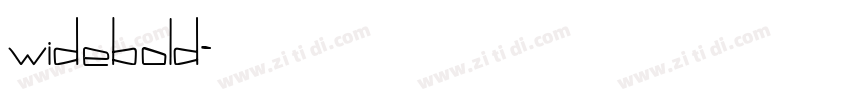 widebold字体转换