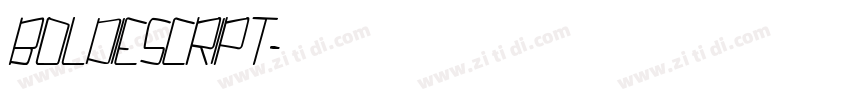 BOLDIESCRIPT字体转换