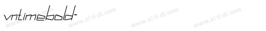 vntimebold字体转换