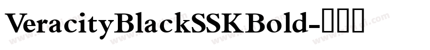 VeracityBlackSSKBold字体转换
