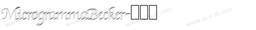 MicrogrammaBecker字体转换