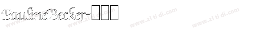 PaulineBecker字体转换