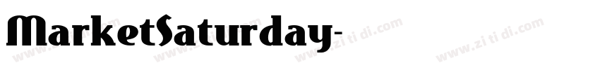 MarketSaturday字体转换