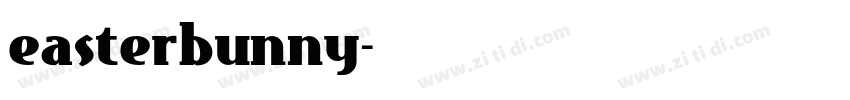 easterbunny字体转换