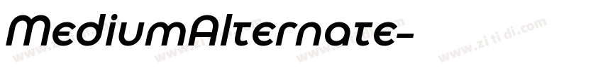 MediumAlternate字体转换