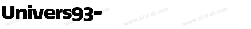 Univers93字体转换