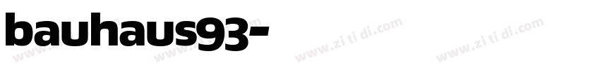 bauhaus93字体转换