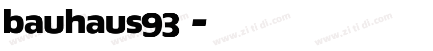 bauhaus93字体字体转换