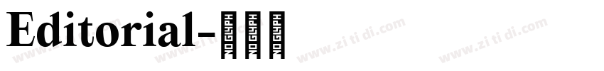 Editorial字体转换