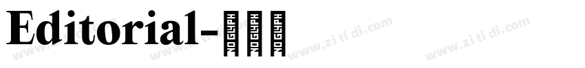 Editorial字体转换