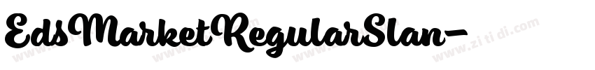 EdsMarketRegularSlan字体转换