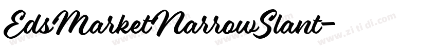 EdsMarketNarrowSlant字体转换