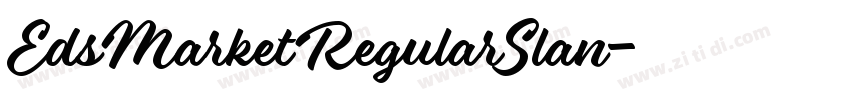 EdsMarketRegularSlan字体转换
