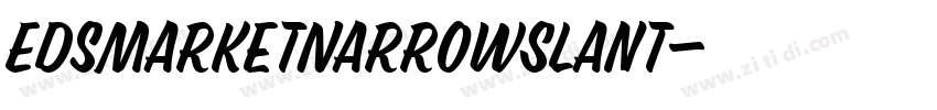 EdsMarketNarrowSlant字体转换