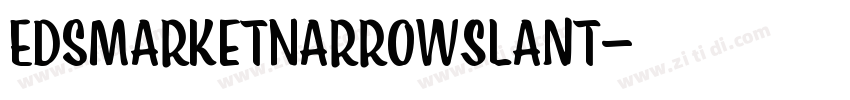 EdsMarketNarrowSlant字体转换