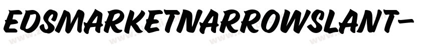 EdsMarketNarrowSlant字体转换