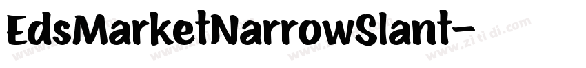 EdsMarketNarrowSlant字体转换