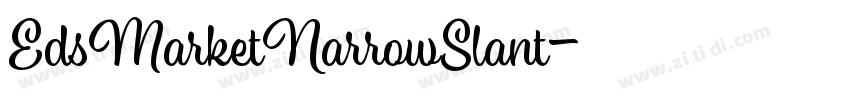 EdsMarketNarrowSlant字体转换
