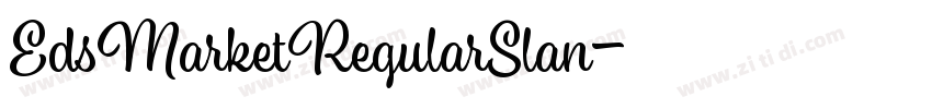 EdsMarketRegularSlan字体转换