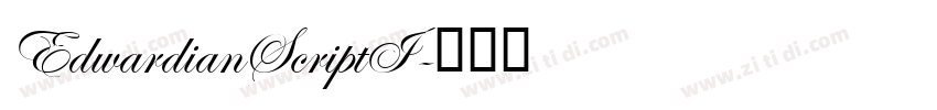 EdwardianScriptI字体转换