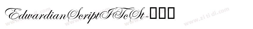 EdwardianScriptITcSt字体转换
