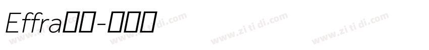 Effra字体字体转换