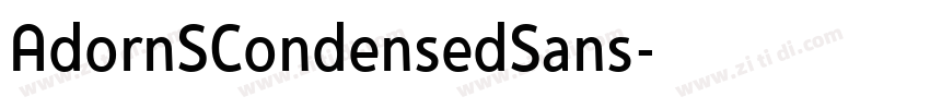AdornSCondensedSans字体转换