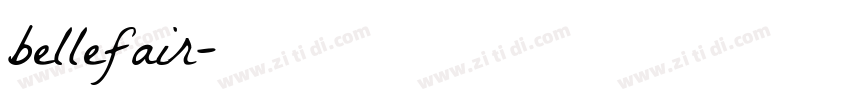 bellefair字体转换