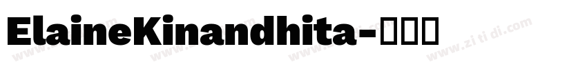 ElaineKinandhita字体转换