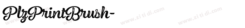 PlzPrintBrush字体转换