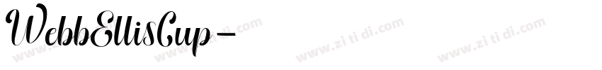 WebbEllisCup字体转换