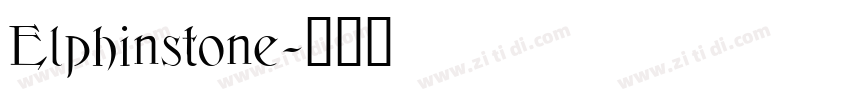Elphinstone字体转换