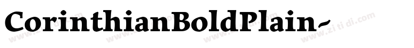 CorinthianBoldPlain字体转换