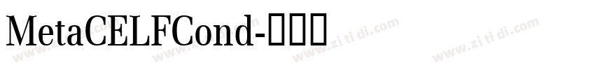 MetaCELFCond字体转换