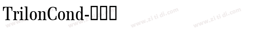 TrilonCond字体转换