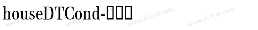 houseDTCond字体转换