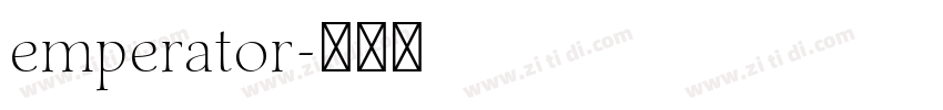 emperator字体转换