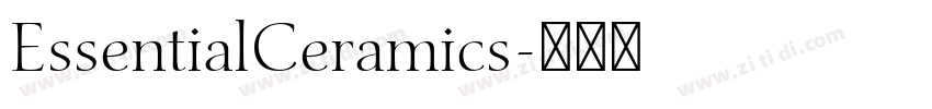 EssentialCeramics字体转换 EssentialCeramics字体转换