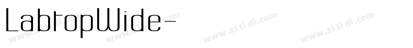 LabtopWide字体转换