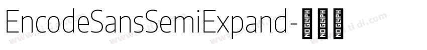EncodeSansSemiExpand字体转换
