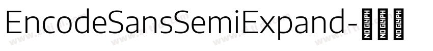 EncodeSansSemiExpand字体转换