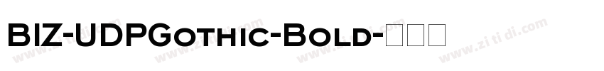 BIZ-UDPGothic-Bold字体转换