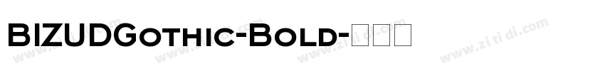 BIZUDGothic-Bold字体转换